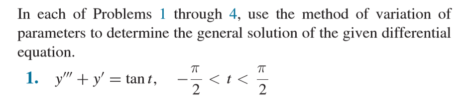 Solved In each of Problems 1 through 4, use the method of | Chegg.com