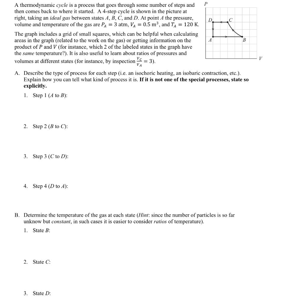 Solved A thermodynamic cycle is a process that goes through | Chegg.com
