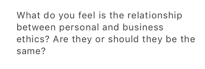 Solved: What Do You Feel Is The Relationship Between Perso... | Chegg.com