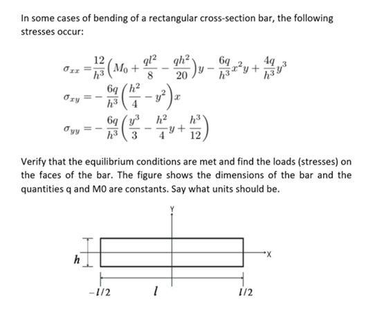 Solved In some cases of bending of a rectangular | Chegg.com