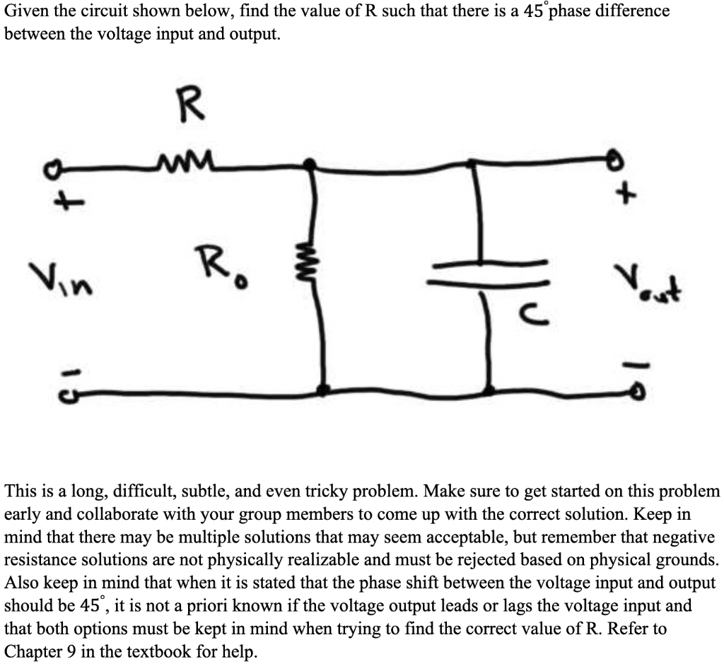 Solved Given The Circuit Shown Below, Find The Value Of R | Chegg.com