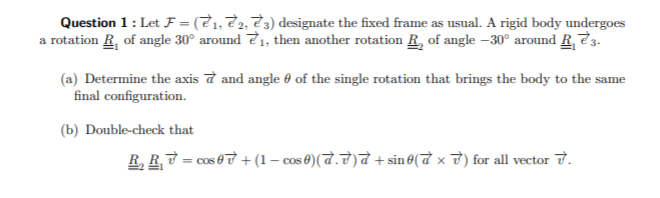 Question 1 Let F E 1 22 23 Designate The Fixe Chegg Com