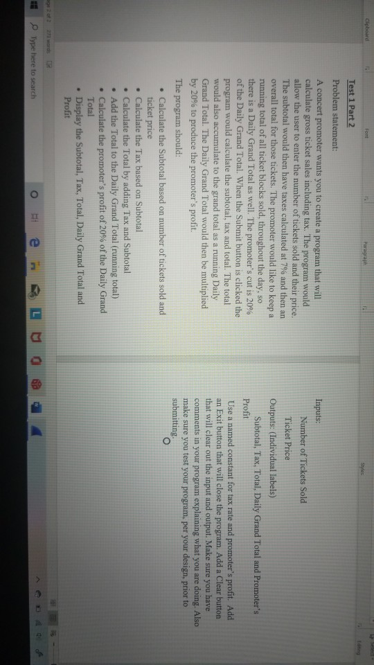 Solved I need you guys to make me a program for this problem | Chegg.com