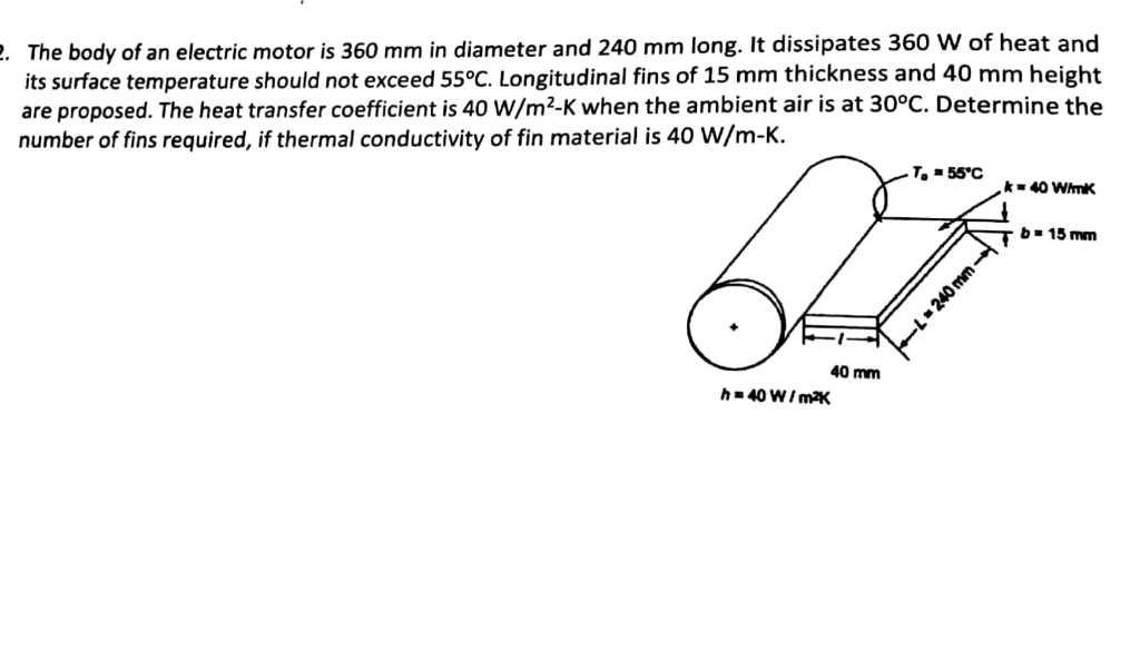 Solved The body of an electric motor is 360 mm in diameter
