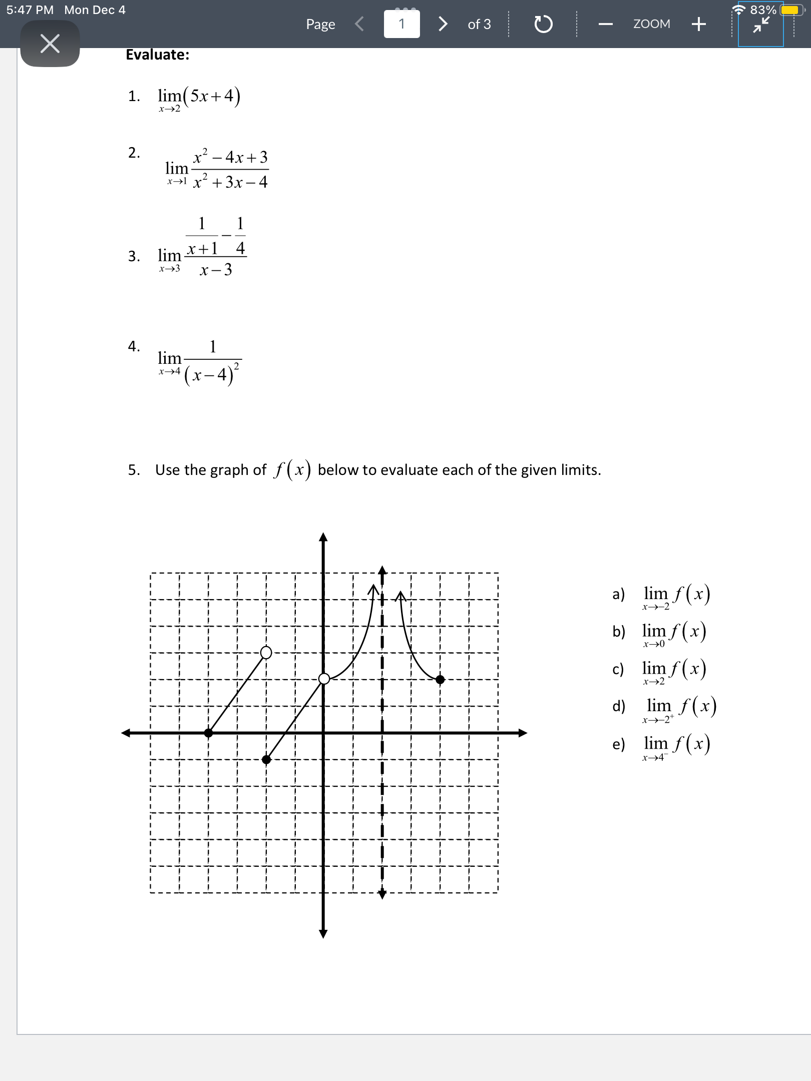 solved-calculus-final-exam-practice-test-evaluate-1-chegg