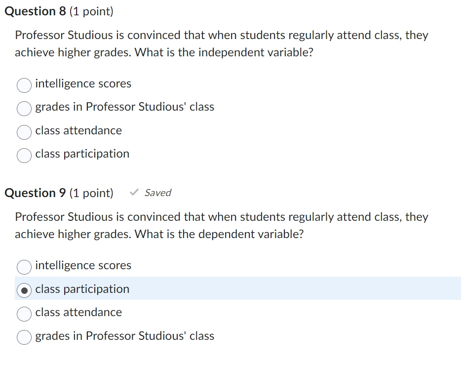 Solved Professor Studious is convinced that when students | Chegg.com