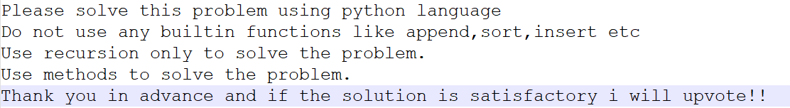 Solved Please solve this problem using python language Do | Chegg.com