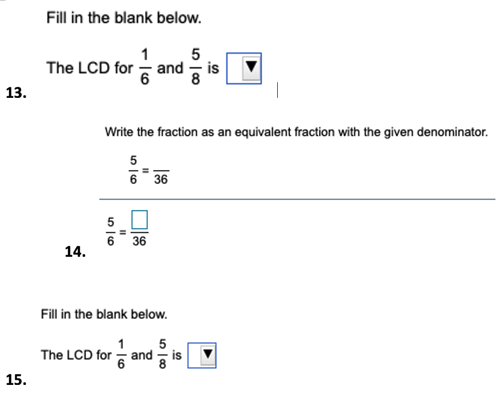 Solved find the least common multiple lcm for the chegg