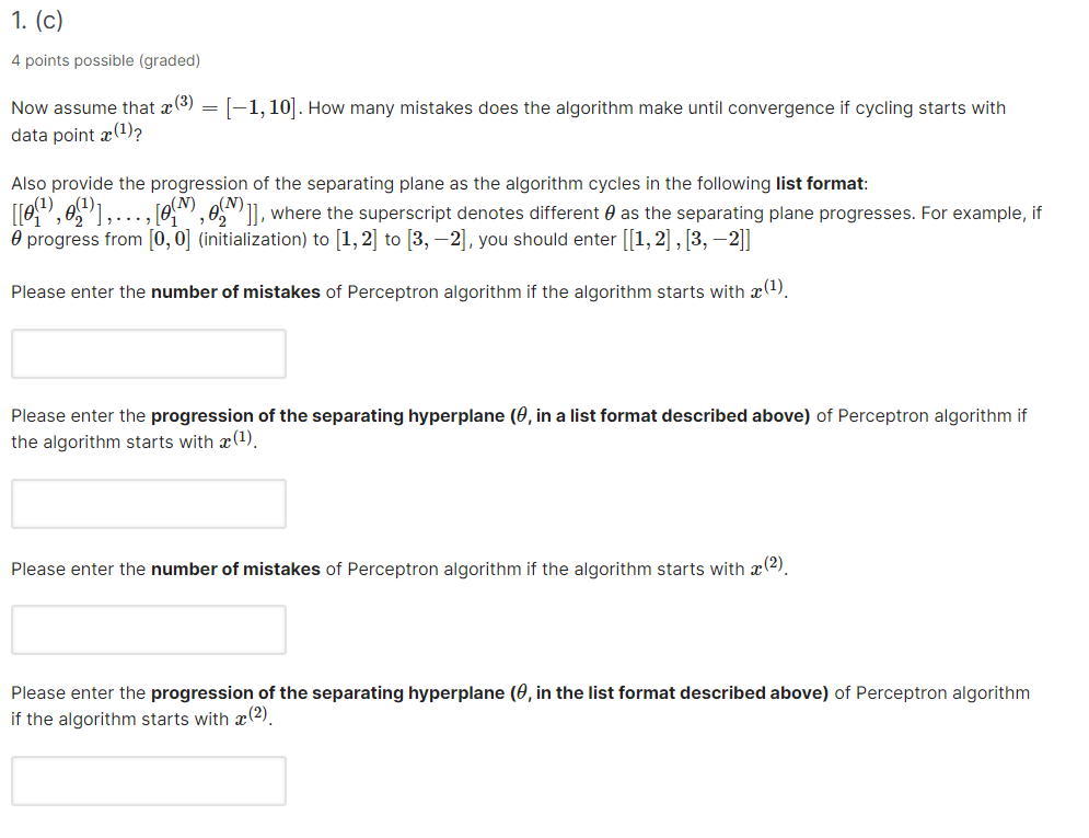 In This Problem We Will Investigate The Perceptro Chegg Com