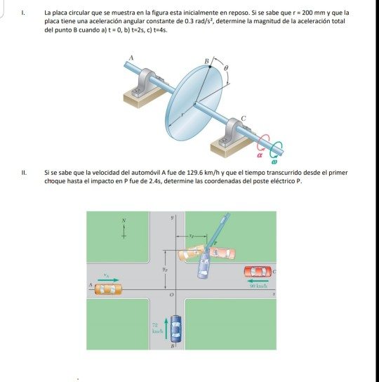 Solved 1)Plate circular shown in figure this initially at | Chegg.com
