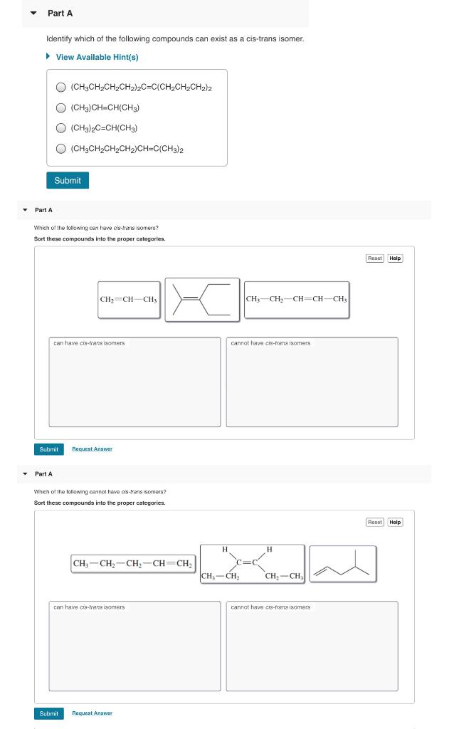 Solved y Part A Identify which of the following compounds | Chegg.com