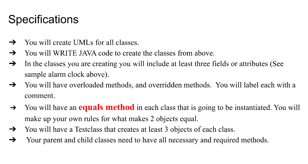 java inheritance programming assignment