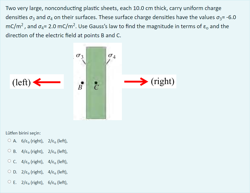 Solved Two Very Large, Nonconducting Plastic Sheets, Each | Chegg.com