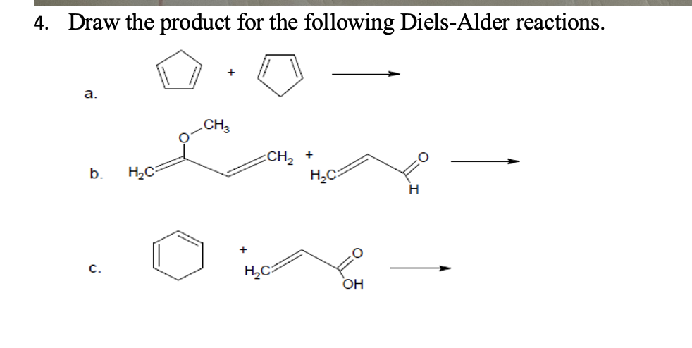 Solved Draw The Product For The Following Diels-Alder | Chegg.com