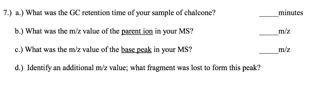 solved-7-a-what-was-the-gc-retention-time-of-your-sample-chegg