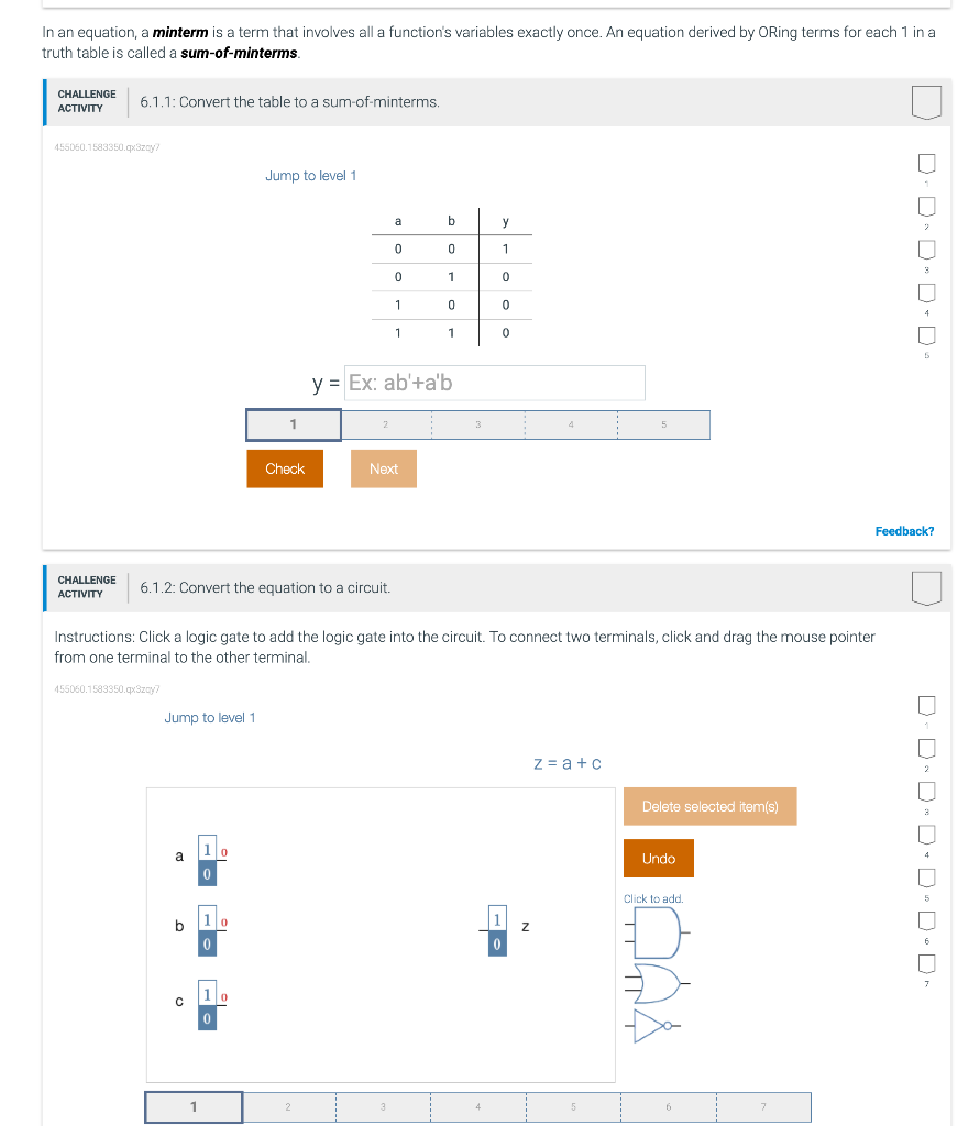 Solved In an equation, a minterm is a term that involves all 