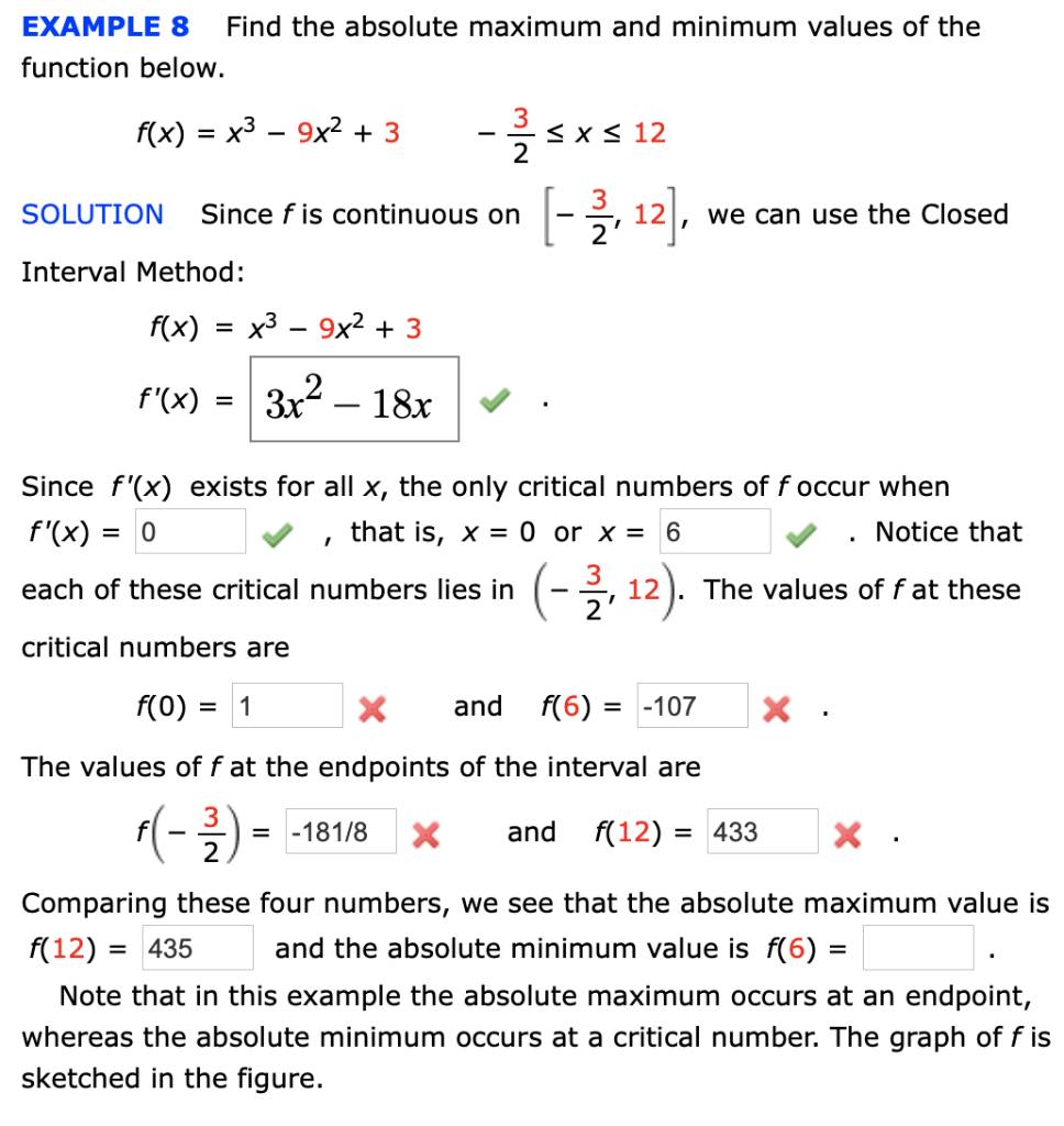 Solved Find the absolute maximum and absolute minimum values