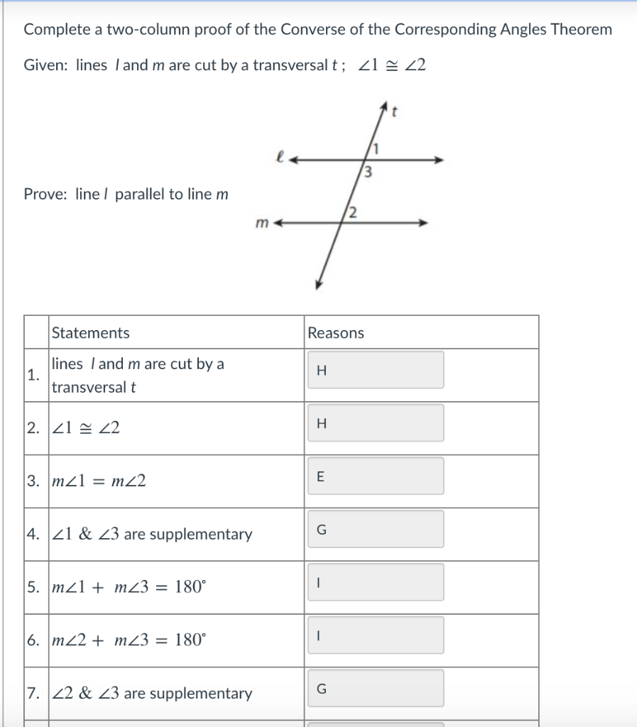 Proof: Alternate Interior Angles Converse 