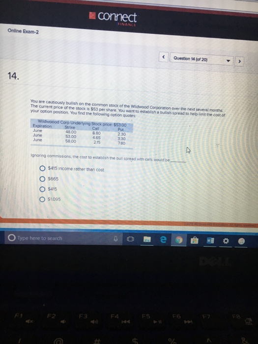 Solved Connect Online Exam-2 | Chegg.com