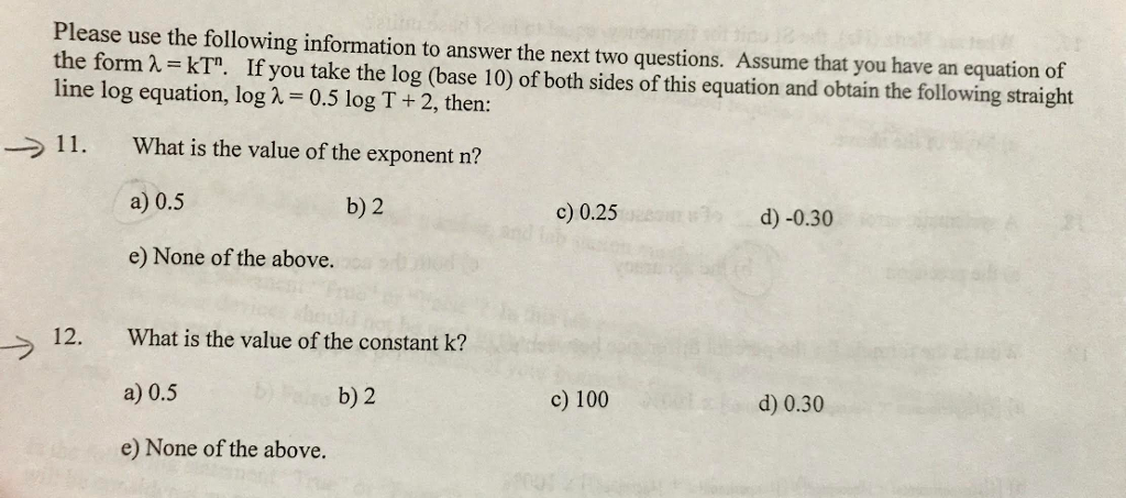 Solved Please use the following information to answer the | Chegg.com