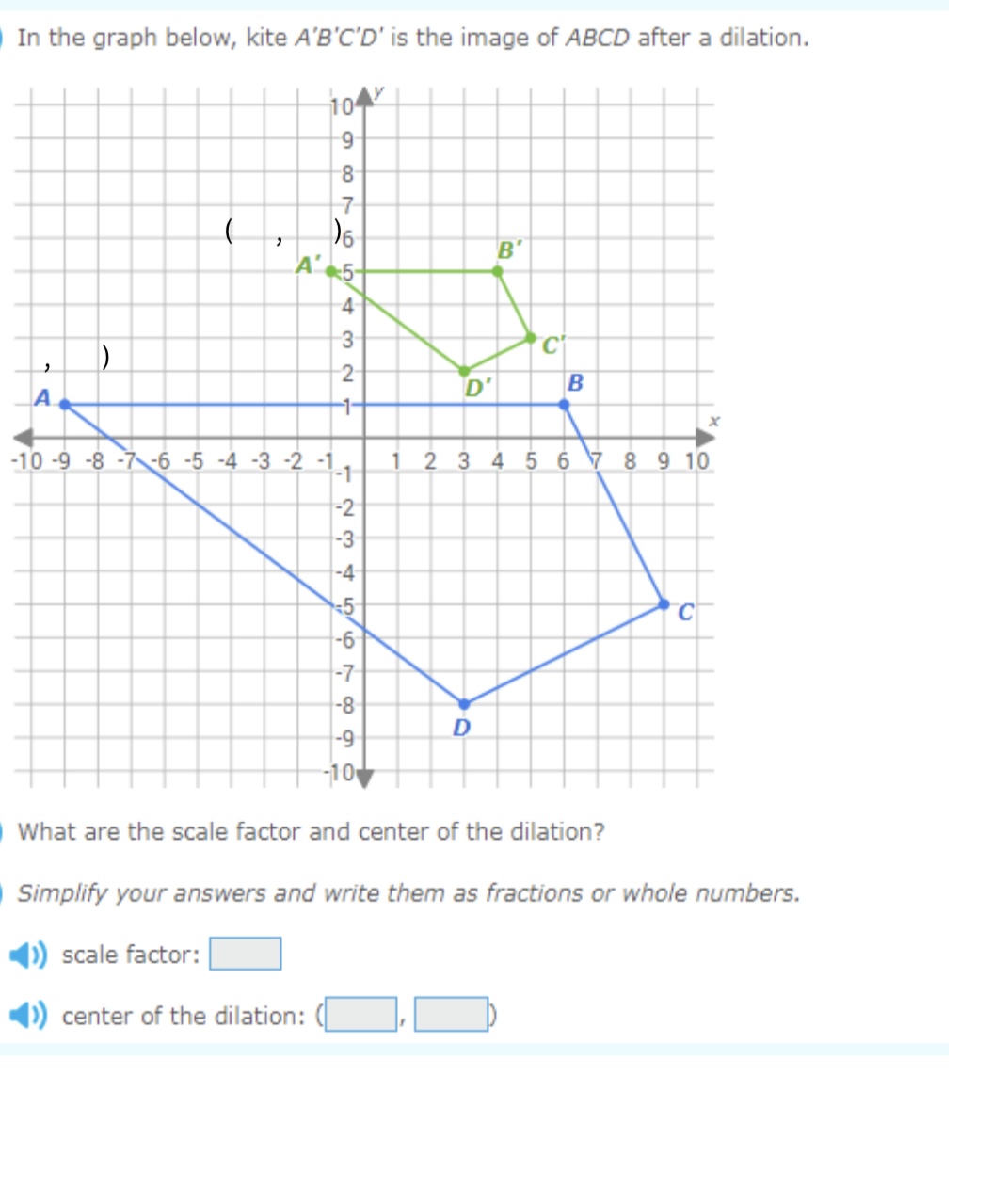 Simple Abcd Graph Solved In the graph below, kite A'B'C'D' is the image of | Chegg.com