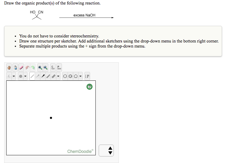 Solved Draw the organic product(s) of the following | Chegg.com