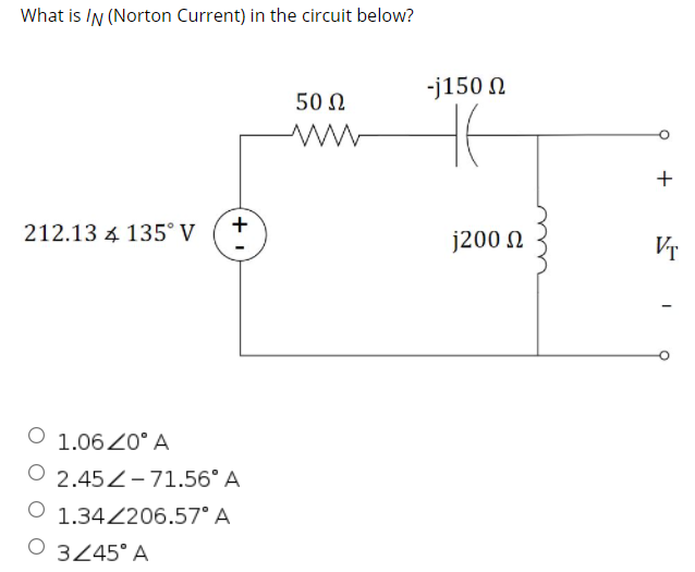 Solved What is IN (Norton Current) in the circuit below?