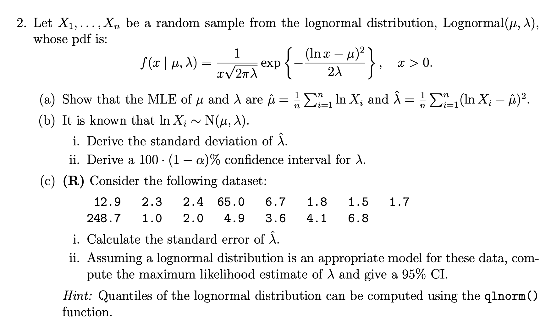 Solved 3 X 0 2 Let X1 Be A Random Sample Chegg Com