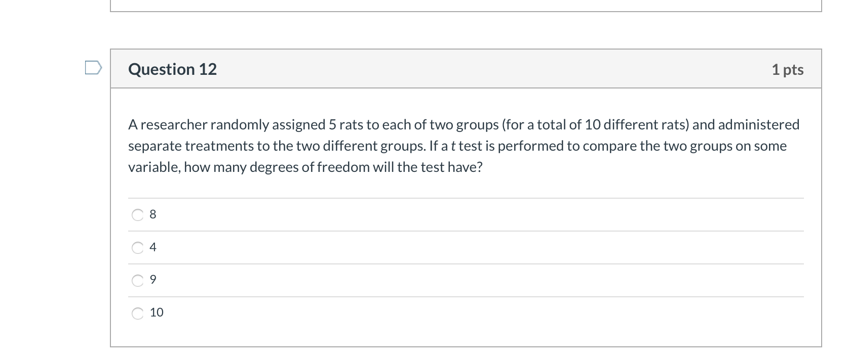 a researcher randomly assigned students to two groups