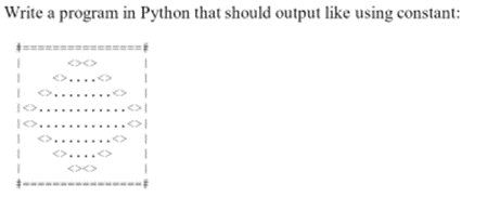 Solved Write a program in Python that should output like | Chegg.com
