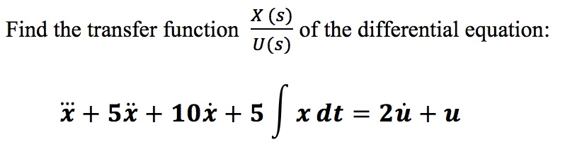 Solved X (S Find the transfer function of the differential | Chegg.com