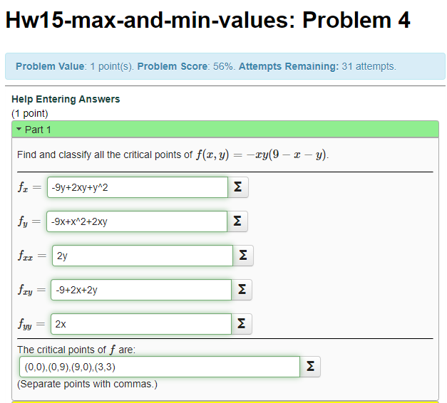 Solved Hw15-max-and-min-values: Problem 4 Problem Value: 1 | Chegg.com