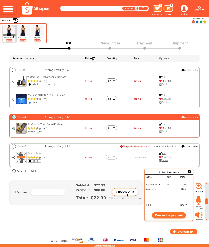 Comment about this redesign of Shopee website (more | Chegg.com