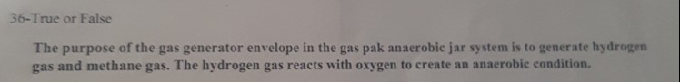 Solved 36-True or False The purpose of the gas generator | Chegg.com