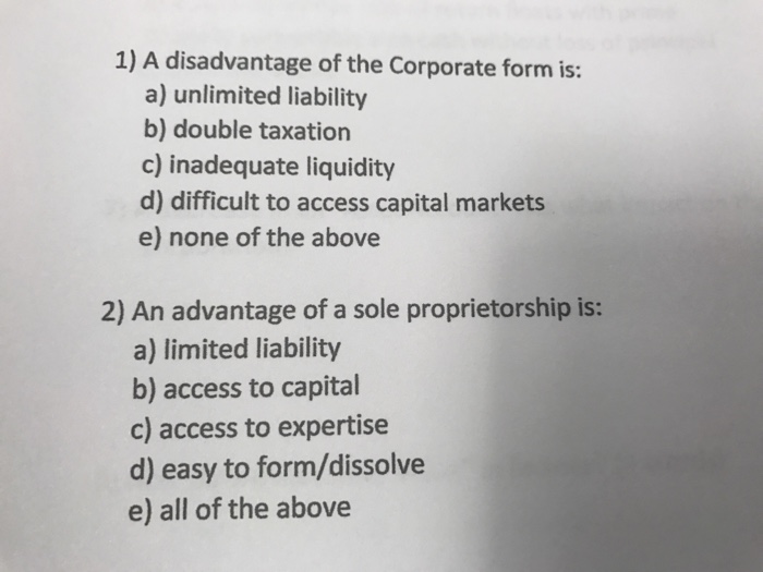 solved-a-disadvantage-of-the-corporate-form-is-unlimited-chegg