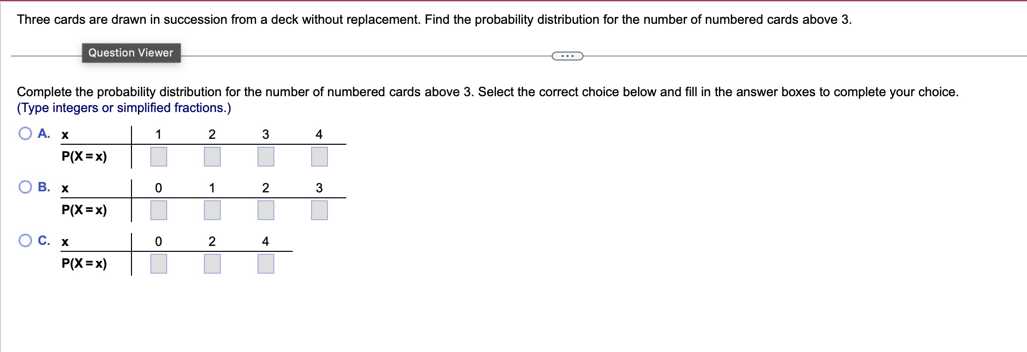 Solved Three cards are drawn in succession from a deck | Chegg.com