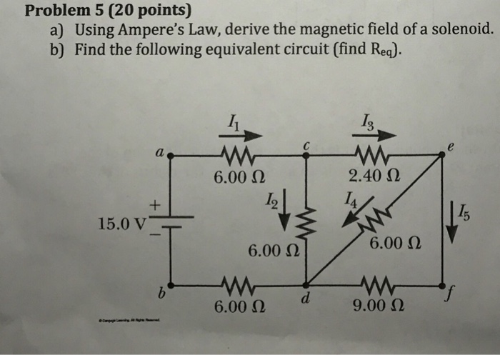 Solved A Using Ampere S Law Derive The Magnetic Field Of A