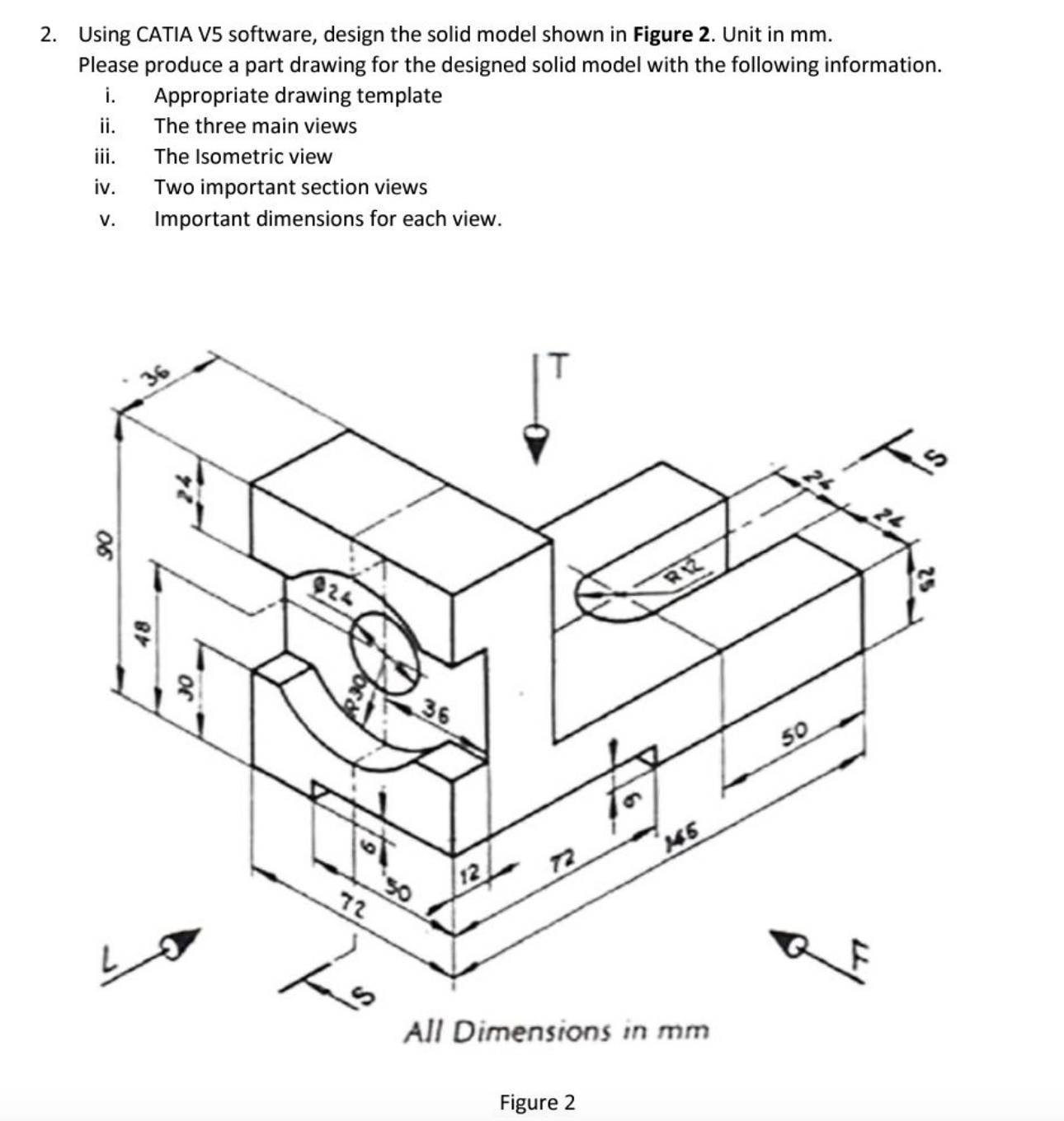 Solved Use CATIA VS Software to solve this question. | Chegg.com