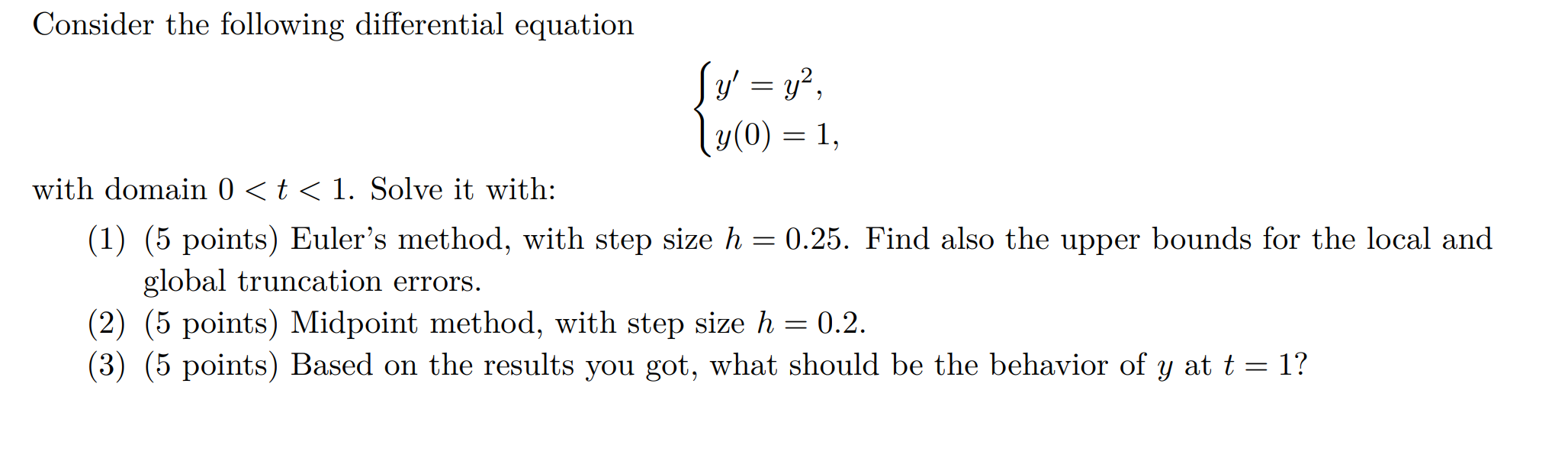 Solved Consider the following differential equation | Chegg.com