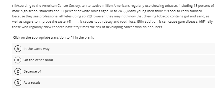 Solved (1)According to the American Cancer Society, ten to | Chegg.com