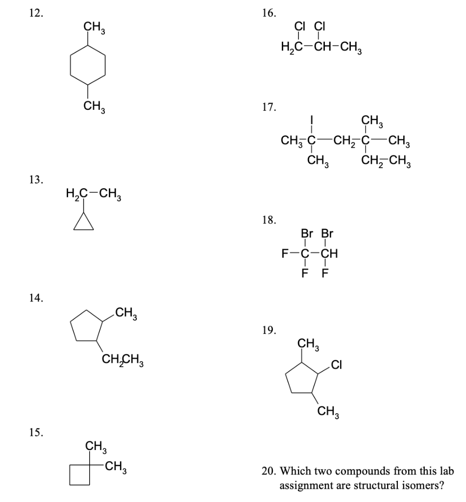 Iupac Rules For Naming Cycloalkanes