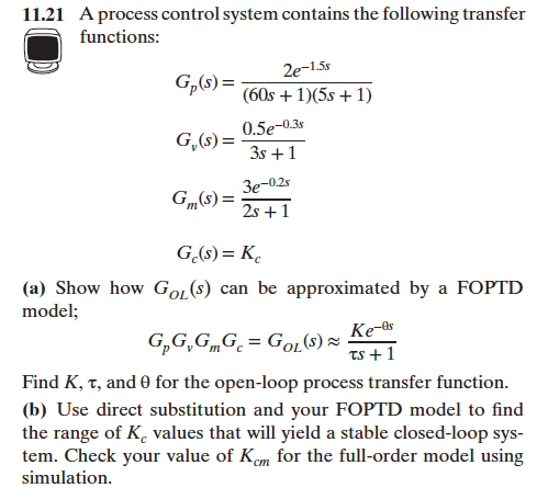 A process control system contains the following | Chegg.com
