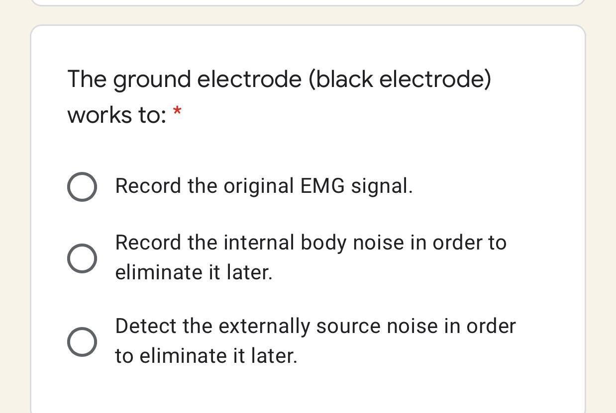 Solved The ground electrode (black electrode) works to *