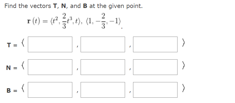 Solved Consider The Vector Function Given Below. | Chegg.com