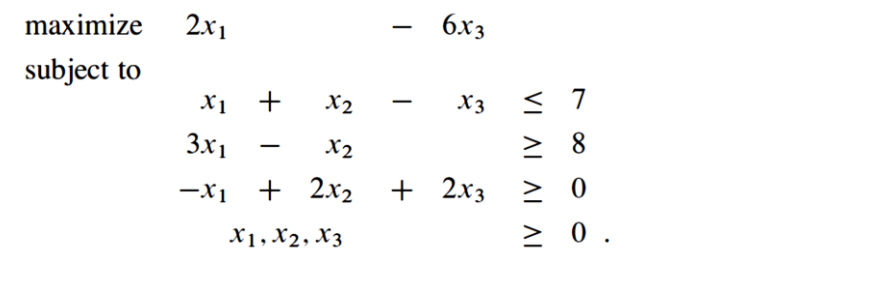 Solved Convert the following linear program into standard | Chegg.com