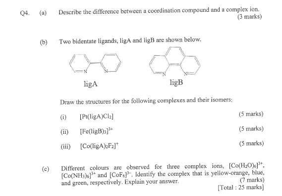 Solved Q4. (a) Describe the difference between a | Chegg.com