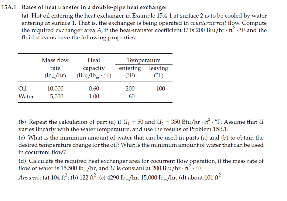 solved-15a-1-rates-of-heat-transfer-in-a-double-pipe-heat-chegg