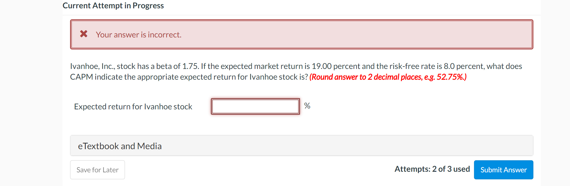 Solved Current Attempt in Progress [ Ivanhoe, Inc., stock