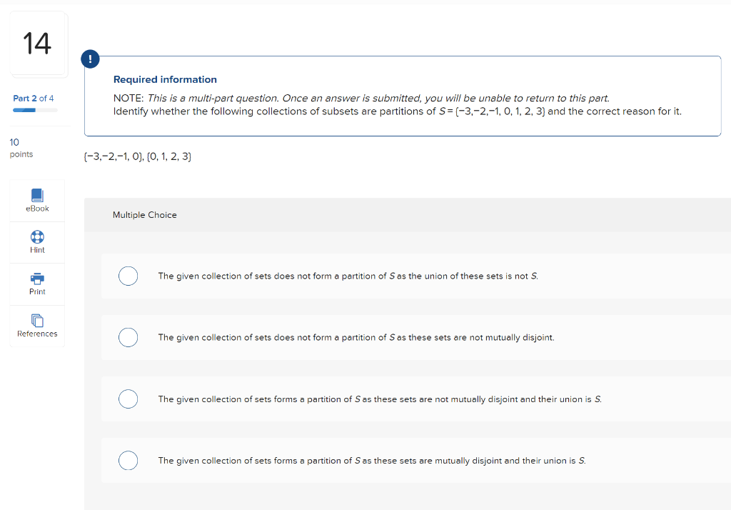 Solved 14 Part 2 of 4 Required information NOTE: This is a | Chegg.com