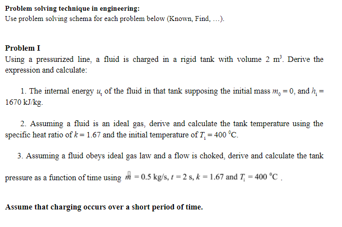 Solved Problem solving technique in engineering: Use problem | Chegg.com